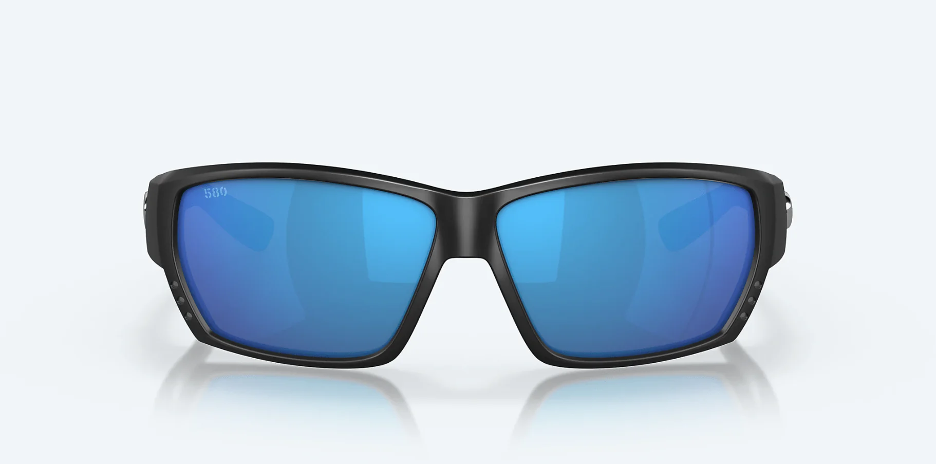 Cost Del Mar Tuna Alley Matte Black/Blue Mirror Sunglasses - Image 6