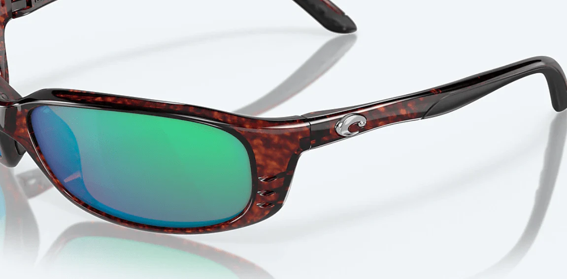 Costa Del Mar Brine Tortoise Frame/Green Mirror Lens Sunglasses - Image 4