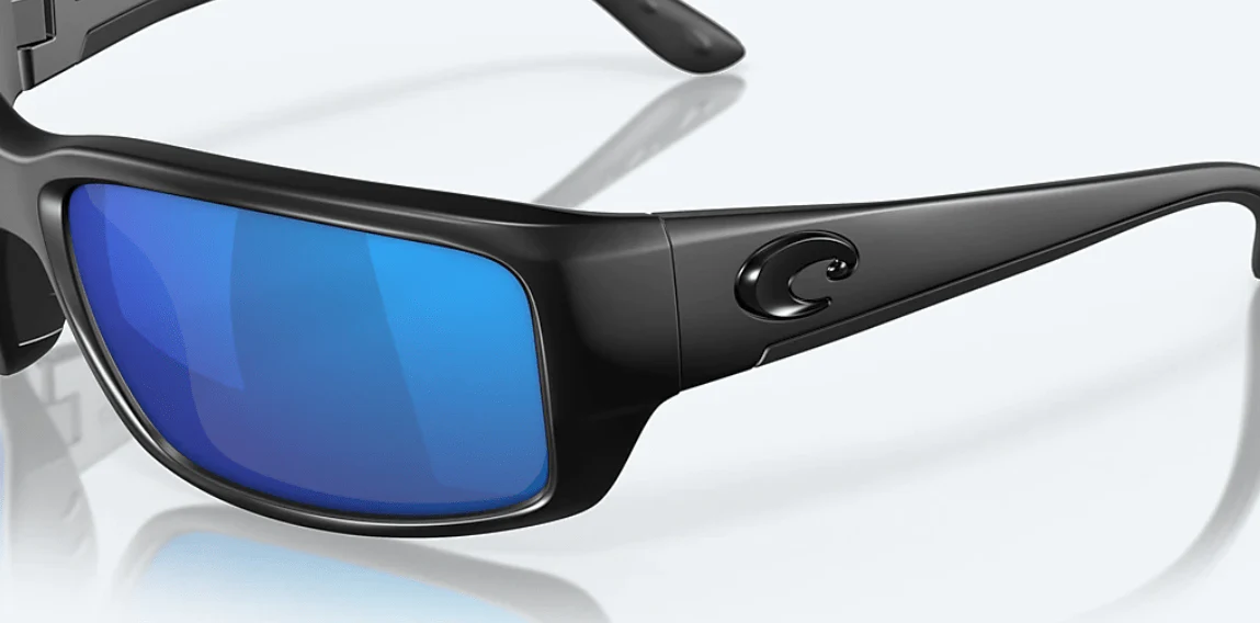 Costa Del Mar Fantail Blackout Frame/Blue Mirror Lens Sunglasses - Image 4