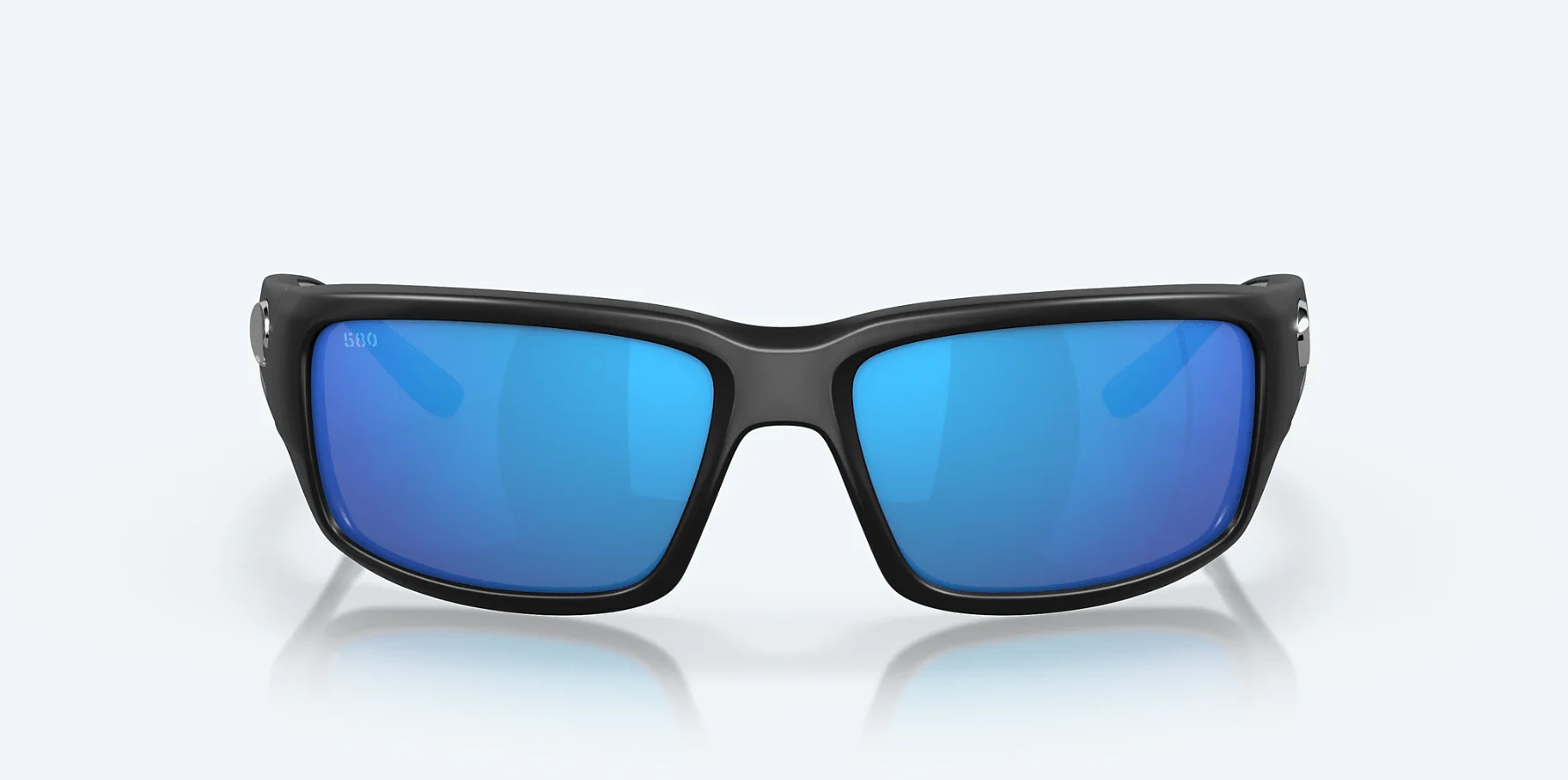 Costa Del Mar Fantail Matte Black/Blue Mirror Sunglasses - Image 7