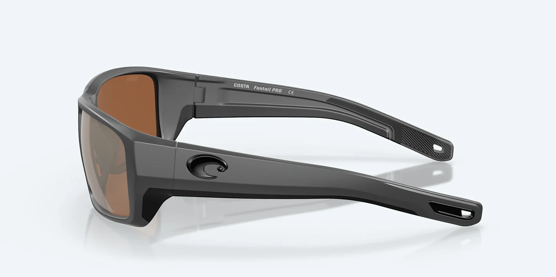 Costa Del Mar Fantail Pro Matte Gray/Copper Silver Mirror Lens Sunglasses - Image 3