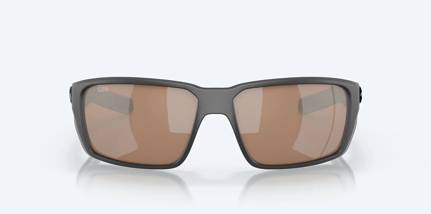 Costa Del Mar Fantail Pro Matte Gray/Copper Silver Mirror Lens Sunglasses - Image 5