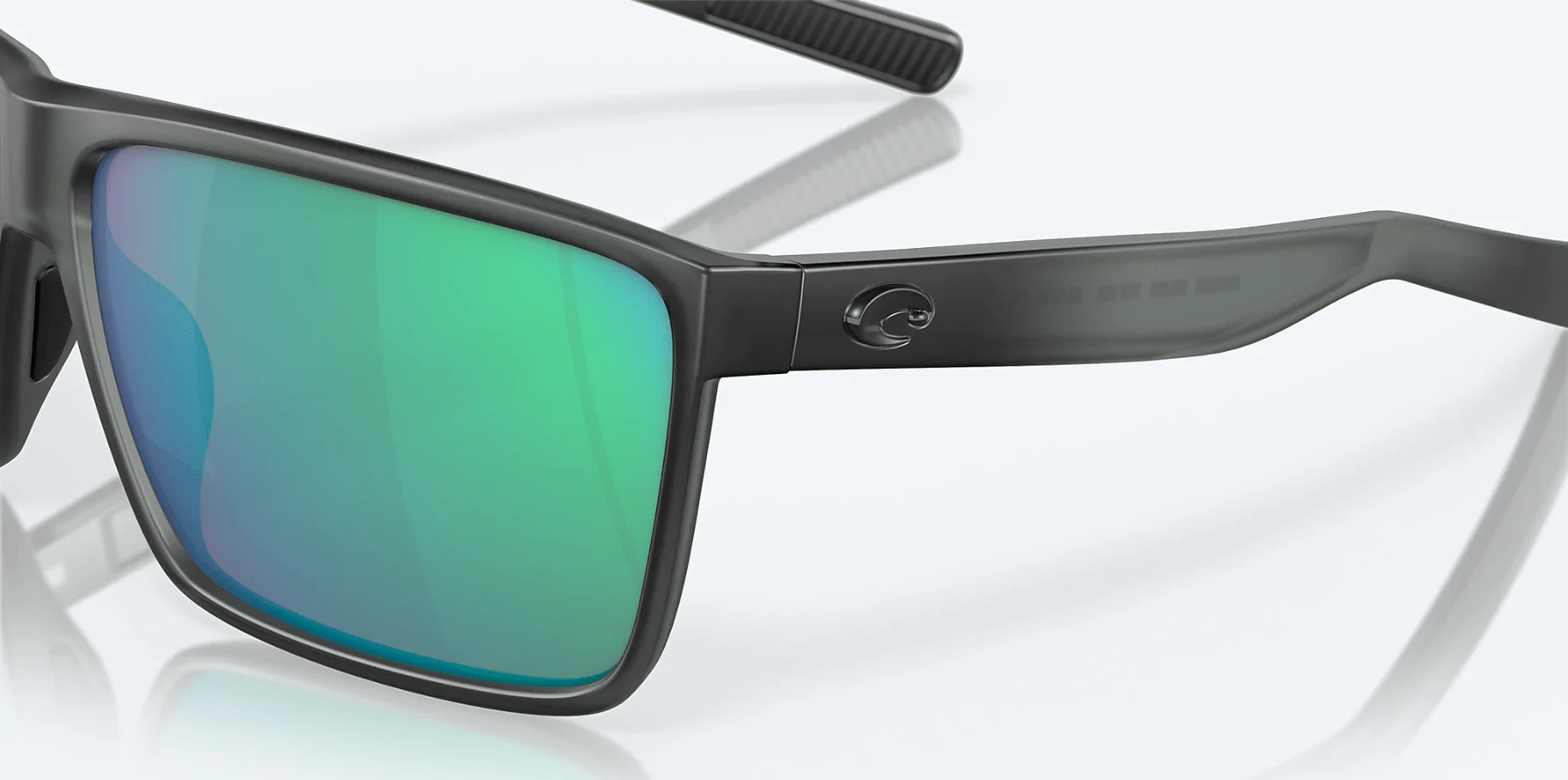 Costa Del Mar Rincon Matte Smoke Crystal/Green Mirror Sunglasses - Image 4