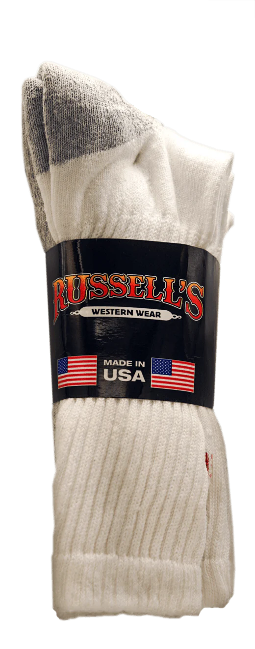 Russell's Branded Men's Crew Socks (3 pack) - 2484/3
