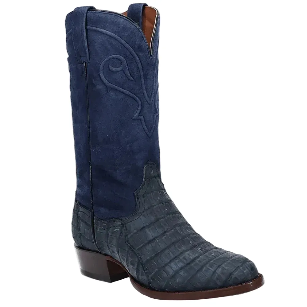Dan Post Men's Alvis Blue Caiman Exotic Western Boots DP3101