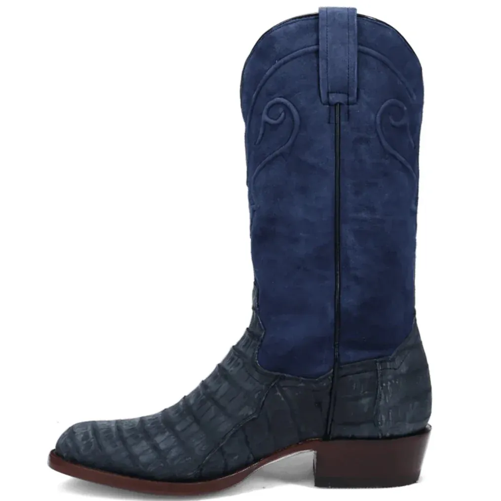 Dan Post Men's Alvis Blue Caiman Exotic Western Boots DP3101 - Image 3
