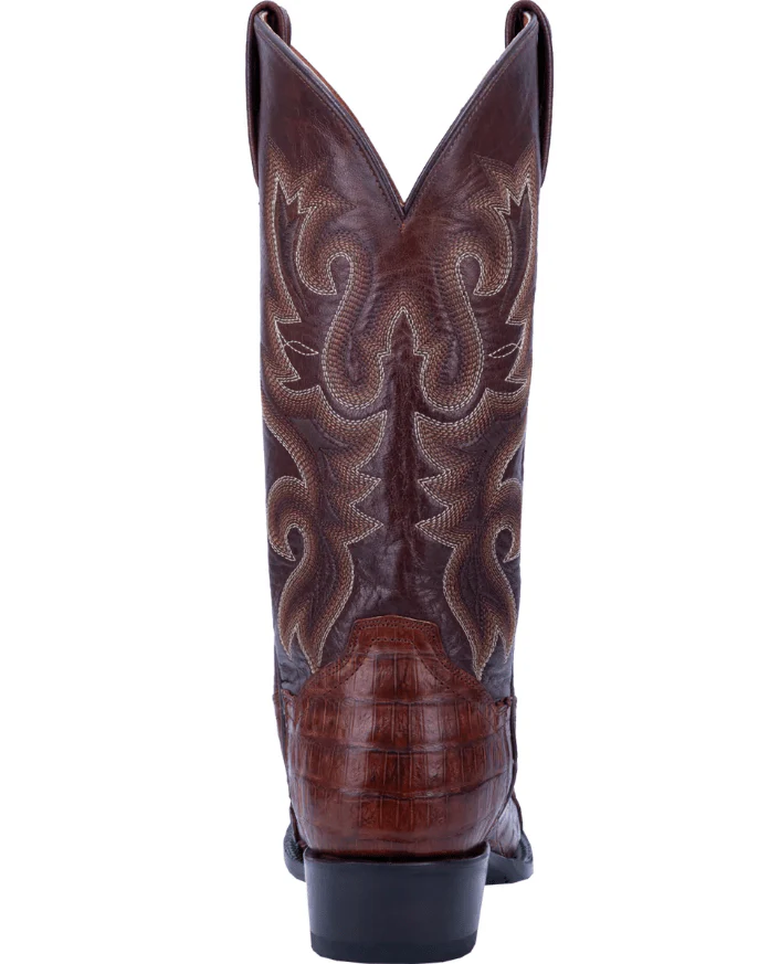 Dan Post Men's Bayou Brass Genuine Caiman Tail Exotic Western Boots DP3074 - Image 3
