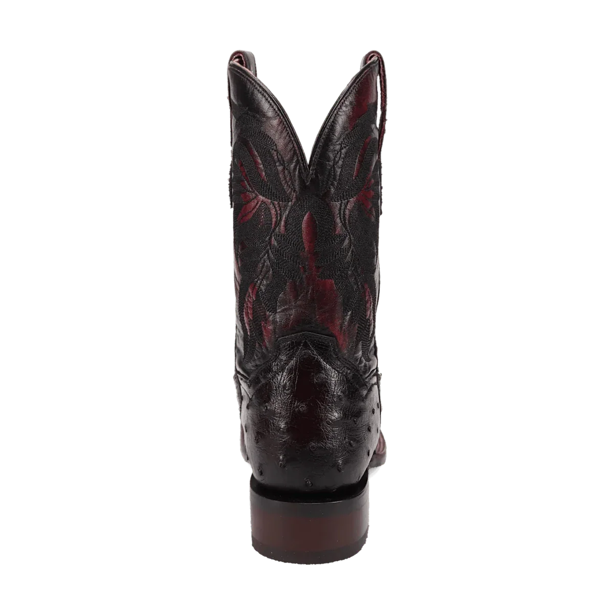 Dan Post Men's Black Cherry Alamosa Ostrich Exotic Western Boots DP5012 - Image 4