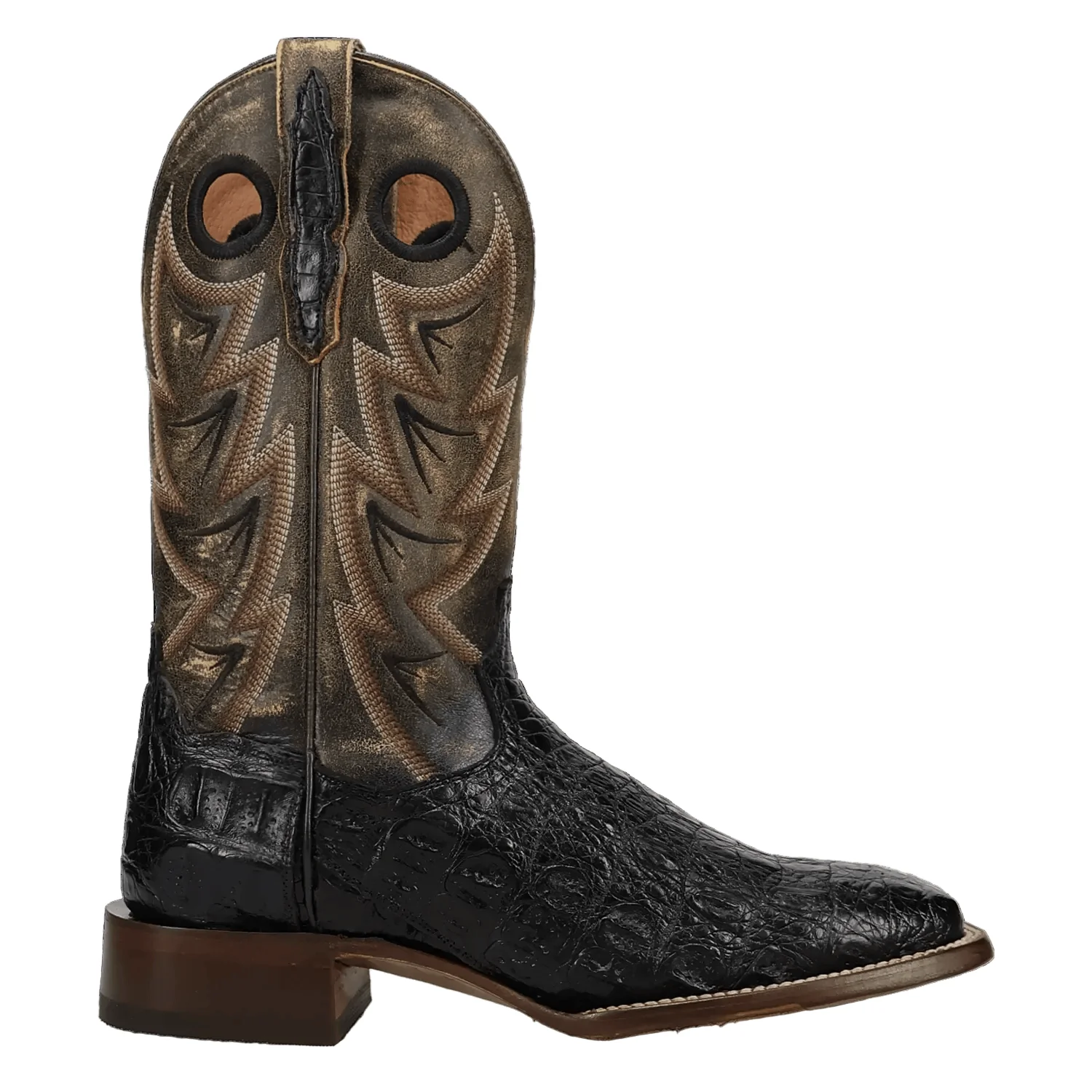 Dan Post Men's Black Marsh Caiman Exotic Western Boots DP5240 - Image 2