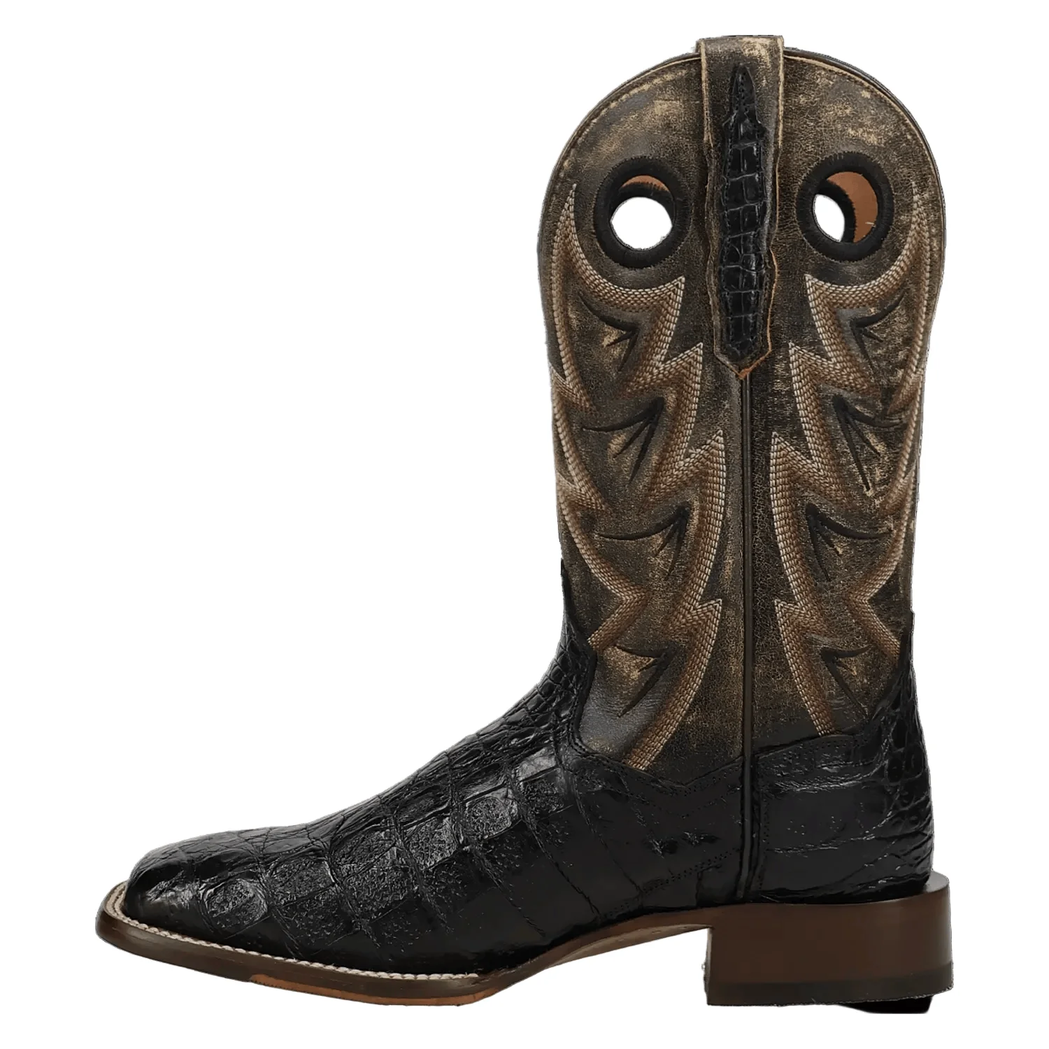 Dan Post Men's Black Marsh Caiman Exotic Western Boots DP5240 - Image 3