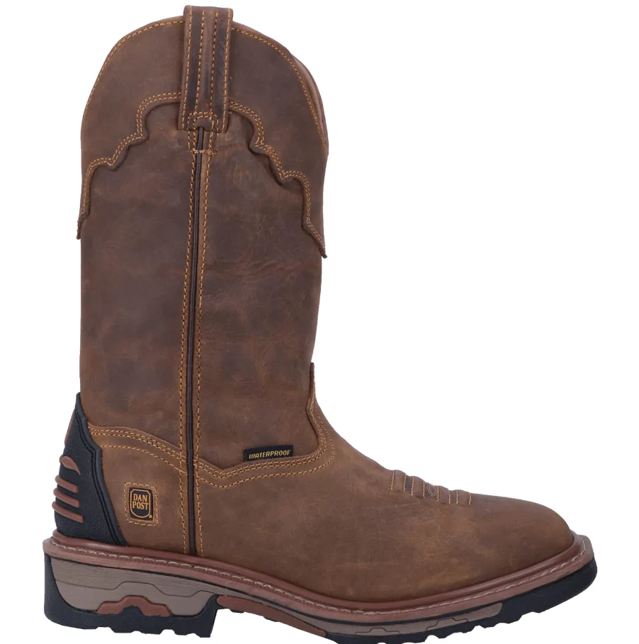 Dan Post Men's Blayde Saddle Tan Waterproof Work Boots DP69402 - Image 6