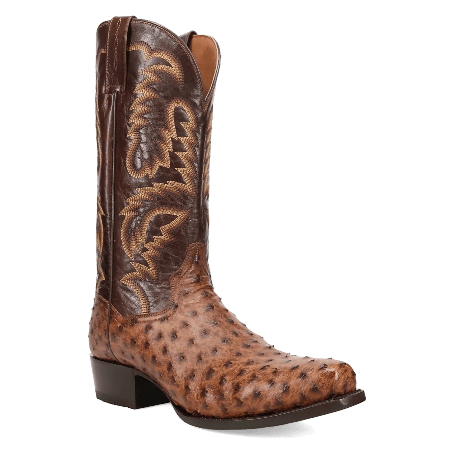 Dan Post Men's Brass Marco Full Quill Ostrich Exotic Boots DP7063