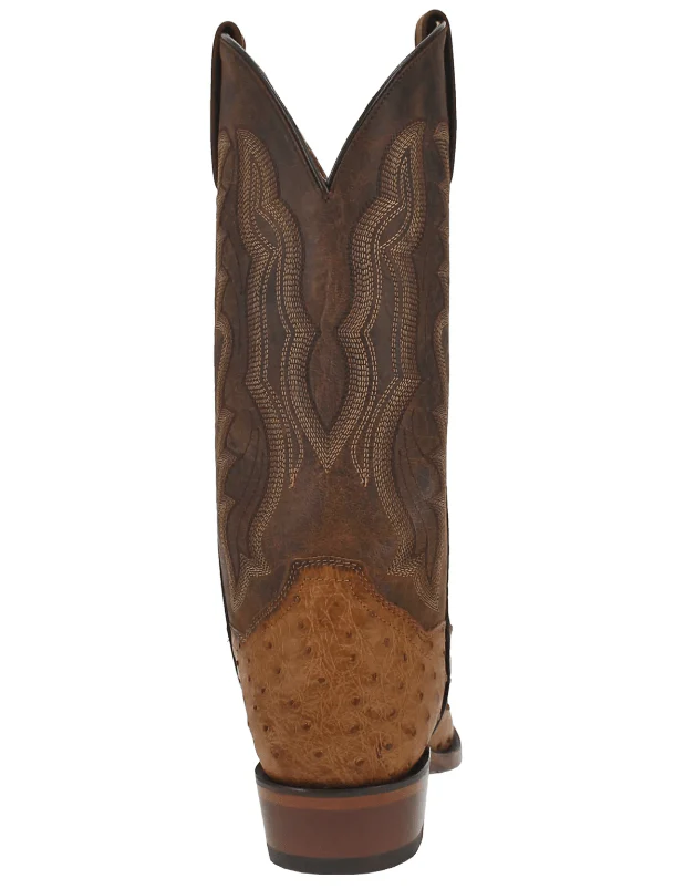 Dan Post Men's Gehrig Saddle Full Quill Ostrich Western Boots DP3077 - Image 6