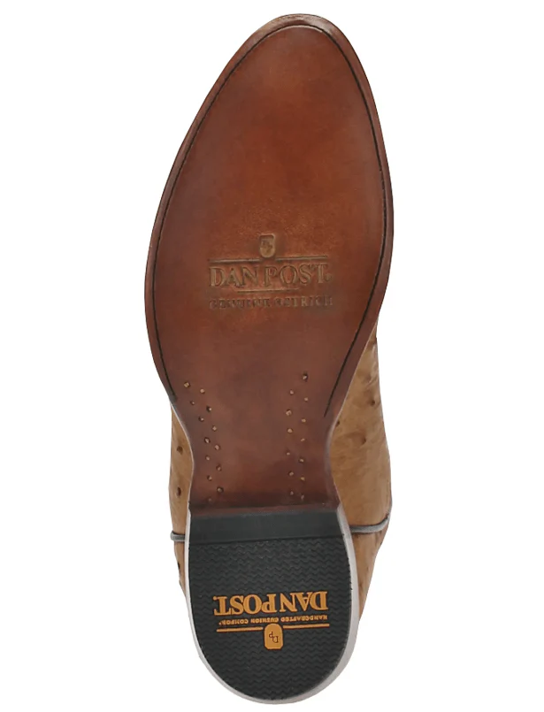 Dan Post Men's Gehrig Saddle Full Quill Ostrich Western Boots DP3077 - Image 7