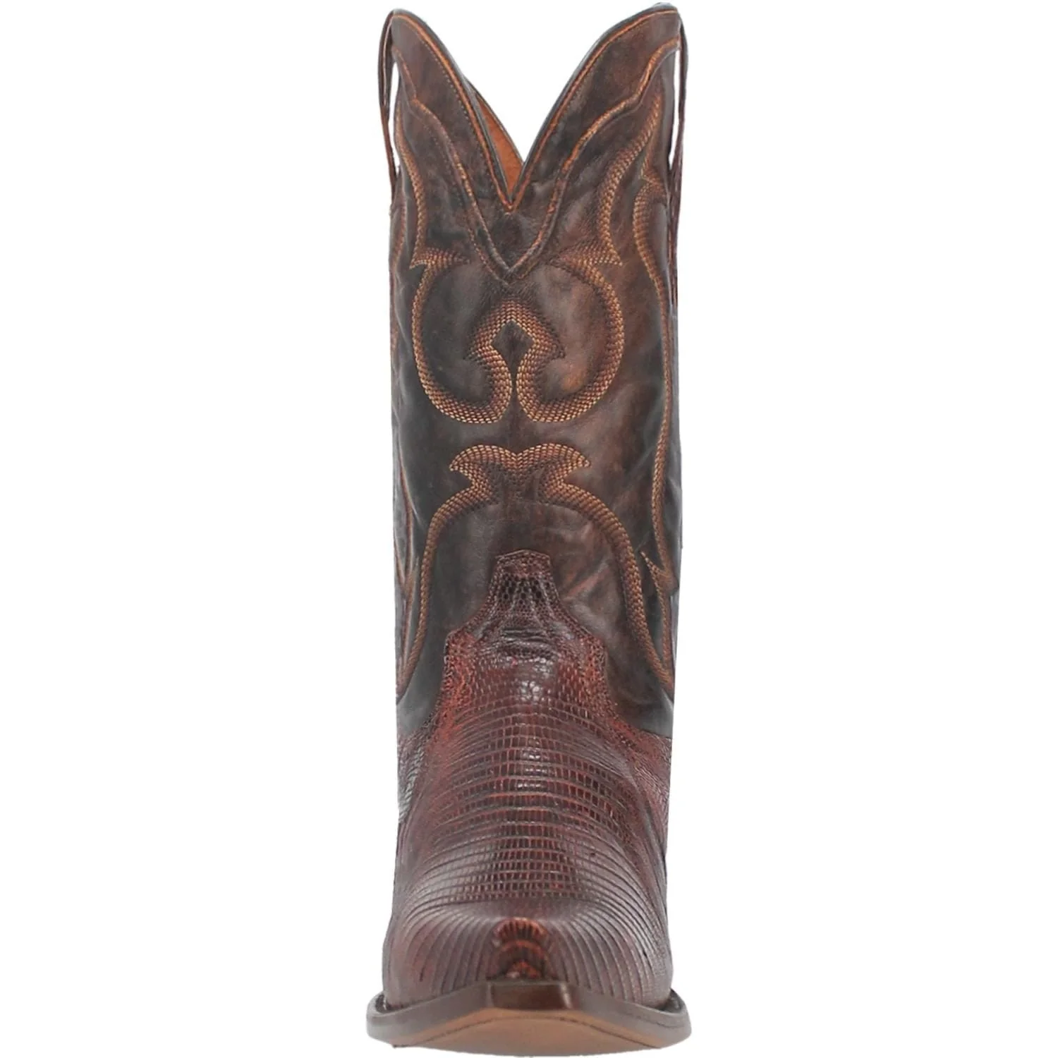 Dan Post Men's Hearst Cognac Lizard Snip Toe Exotic Western Boots DP3078 - Image 4