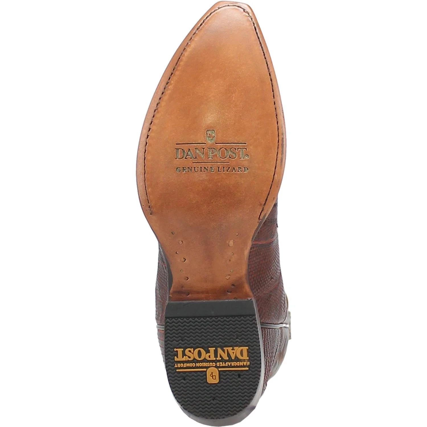 Dan Post Men's Hearst Cognac Lizard Snip Toe Exotic Western Boots DP3078 - Image 7