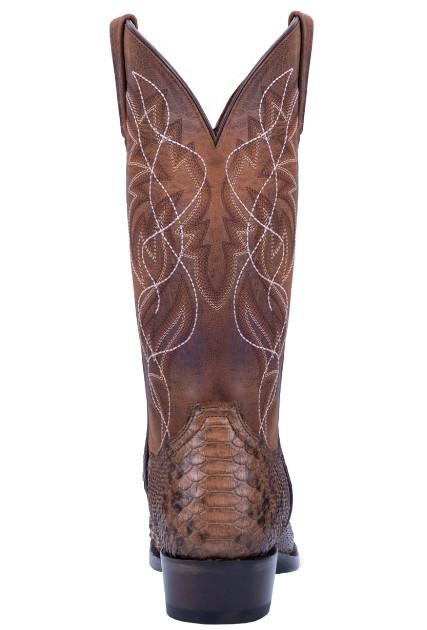 Dan Post Men's Manning Chocolate Brown Python Exotic Western Boots DP3037 - Image 4
