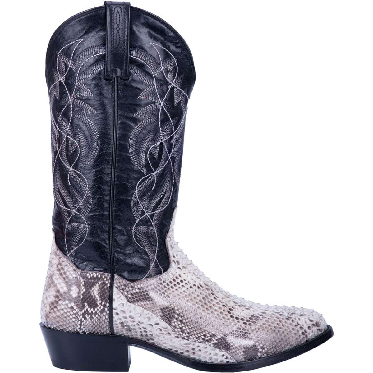 Dan Post Men's Manning Natural/Black Python Western Exotic Boots DP3036 - Image 2
