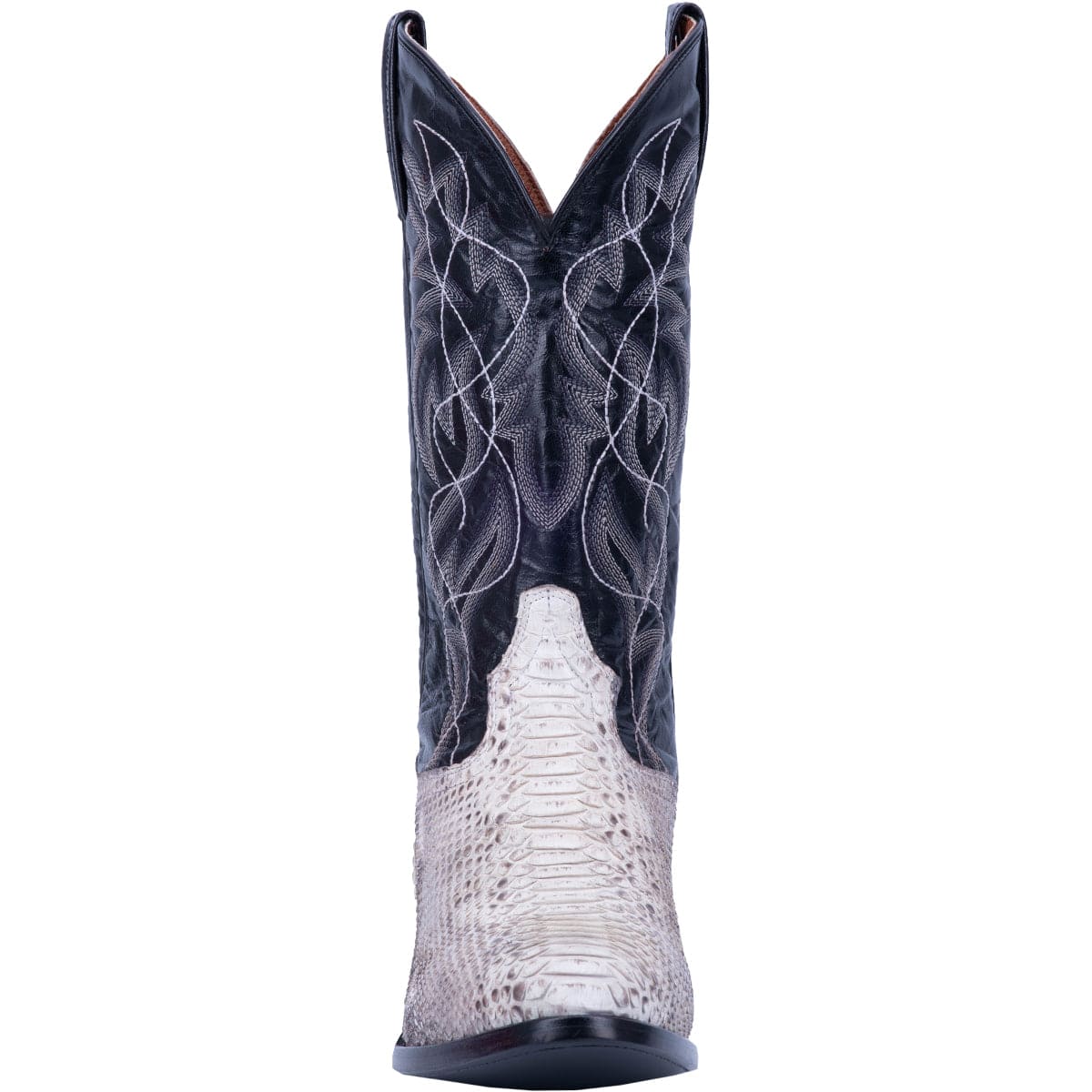 Dan Post Men's Manning Natural/Black Python Western Exotic Boots DP3036 - Image 5