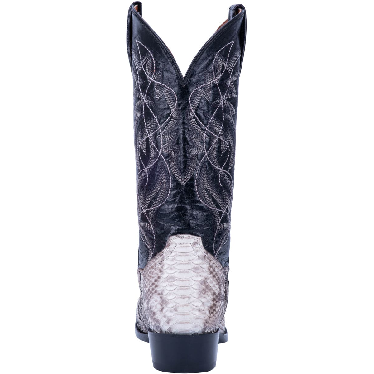 Dan Post Men's Manning Natural/Black Python Western Exotic Boots DP3036 - Image 6