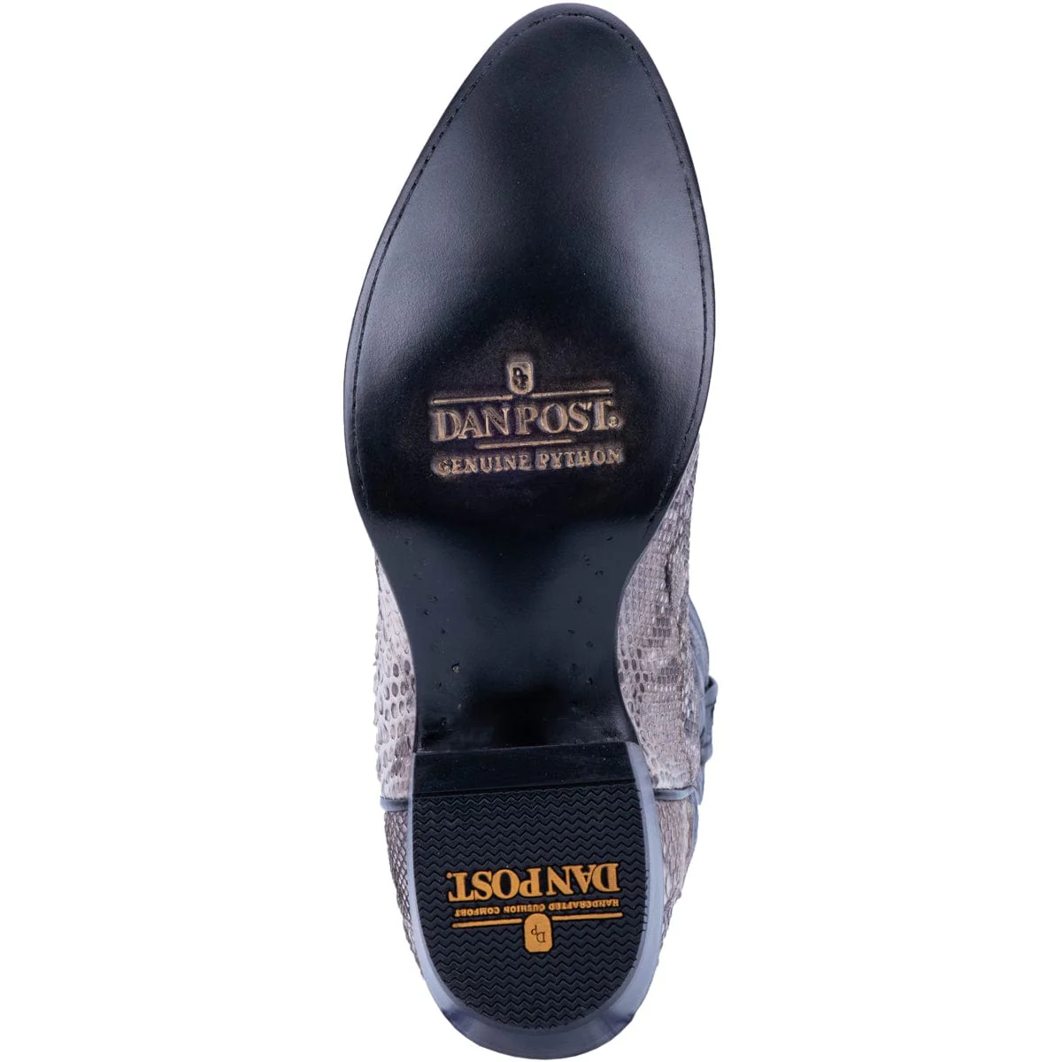 Dan Post Men's Manning Natural/Black Python Western Exotic Boots DP3036 - Image 7