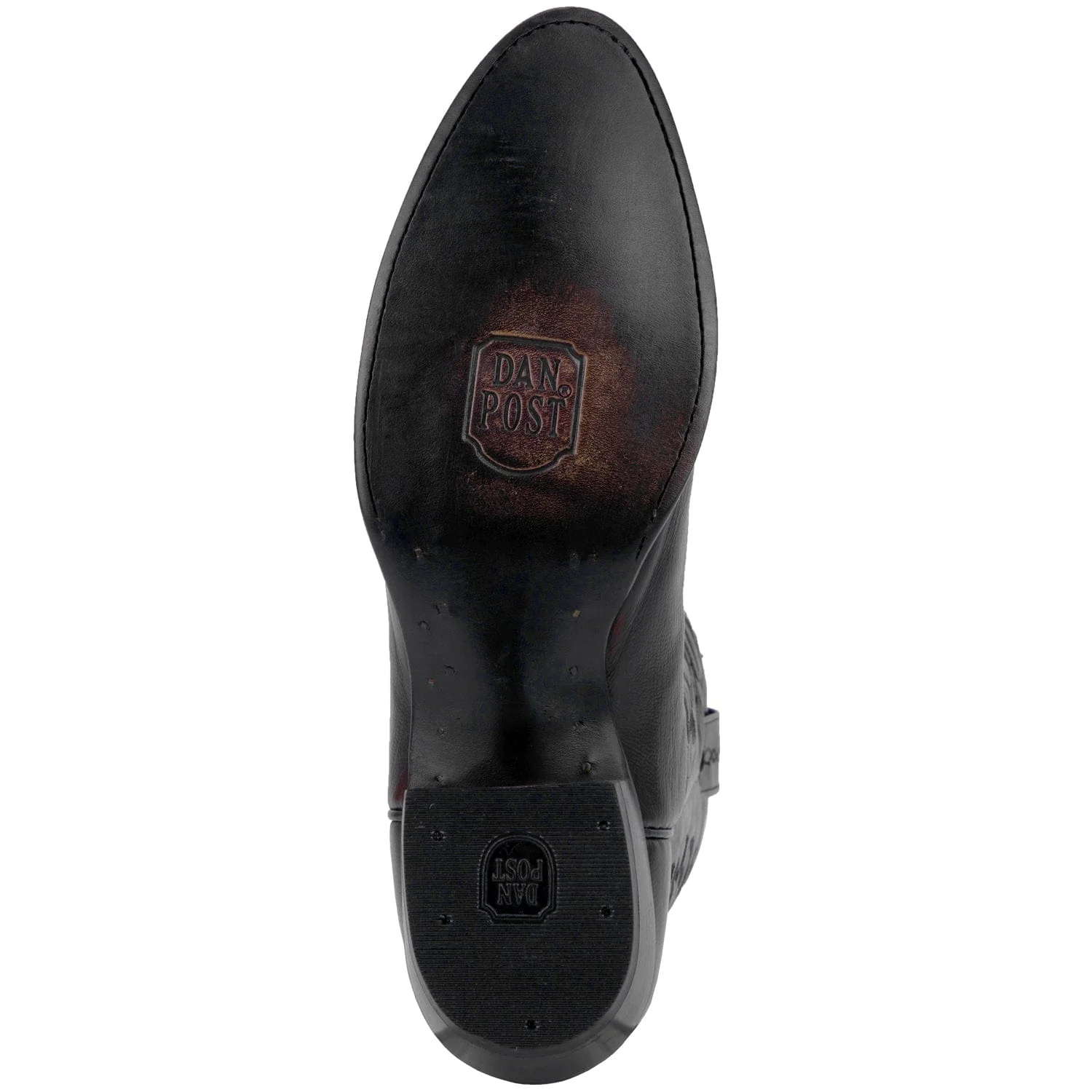 Dan Post Men's Milwaukee Black Cherry Leather Cowboy Boots DP2112R - Image 7