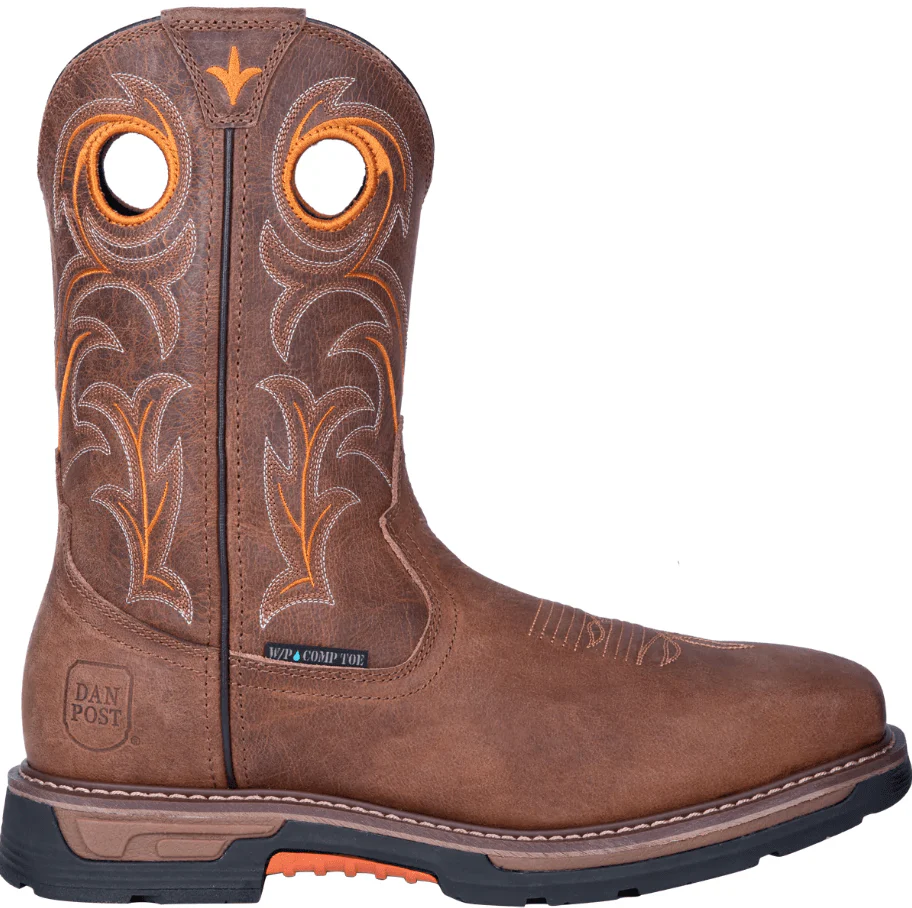 Dan Post Men's Storms Eye Brown Waterproof Work Boots DP56414 - Image 2