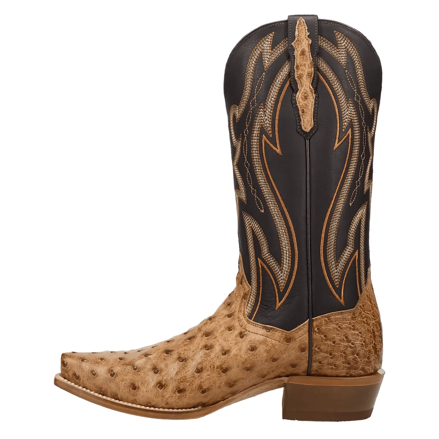 Dan Post Men's Tan Grit Full Quill Ostrich Exotic Boots DP7121 - Image 3
