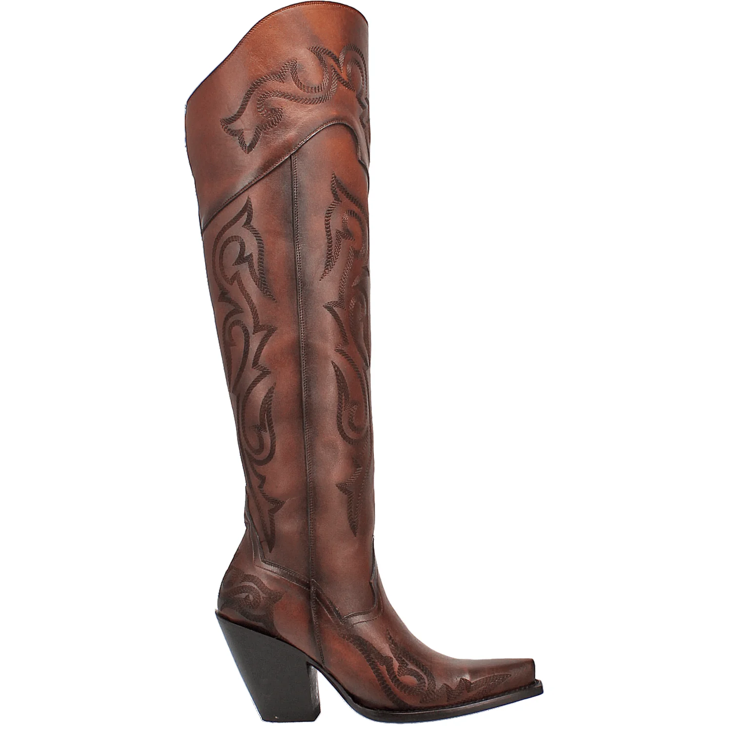 Dan Post Women's Chestnut Seductress Tall Western Boots DP3285 - Image 2