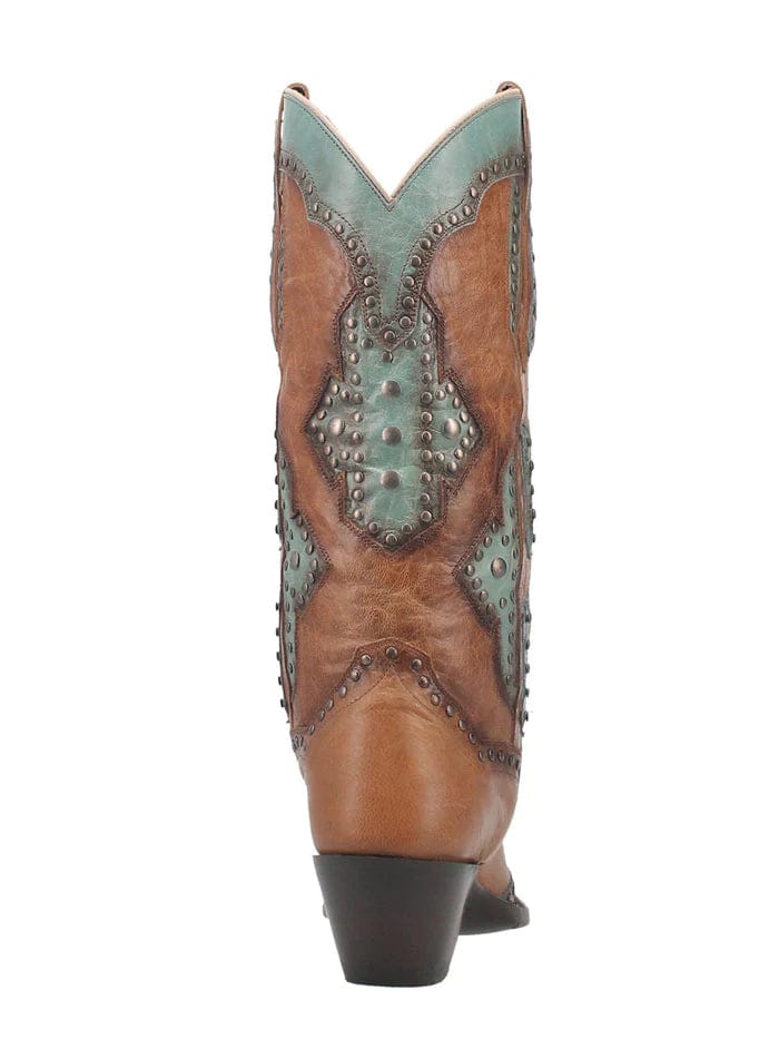 Dan Post Women's Taryn Brown & Turquoise Western Boots DP4383 - Image 5