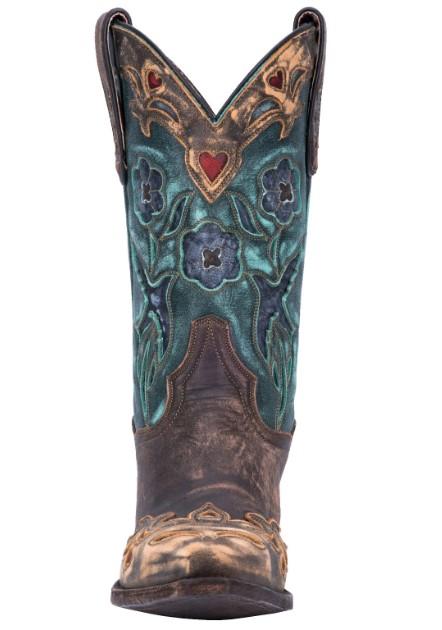 Dan Post Women's Vintage Bluebird Chocolate Brown Snip Toe Western Boots DP3544 - Image 5