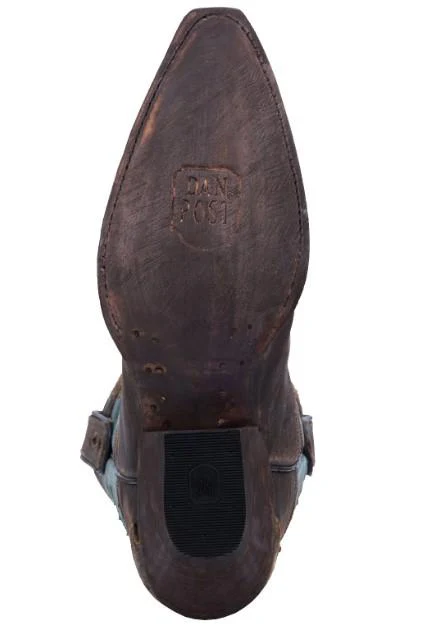 Dan Post Women's Vintage Bluebird Chocolate Brown Snip Toe Western Boots DP3544 - Image 8