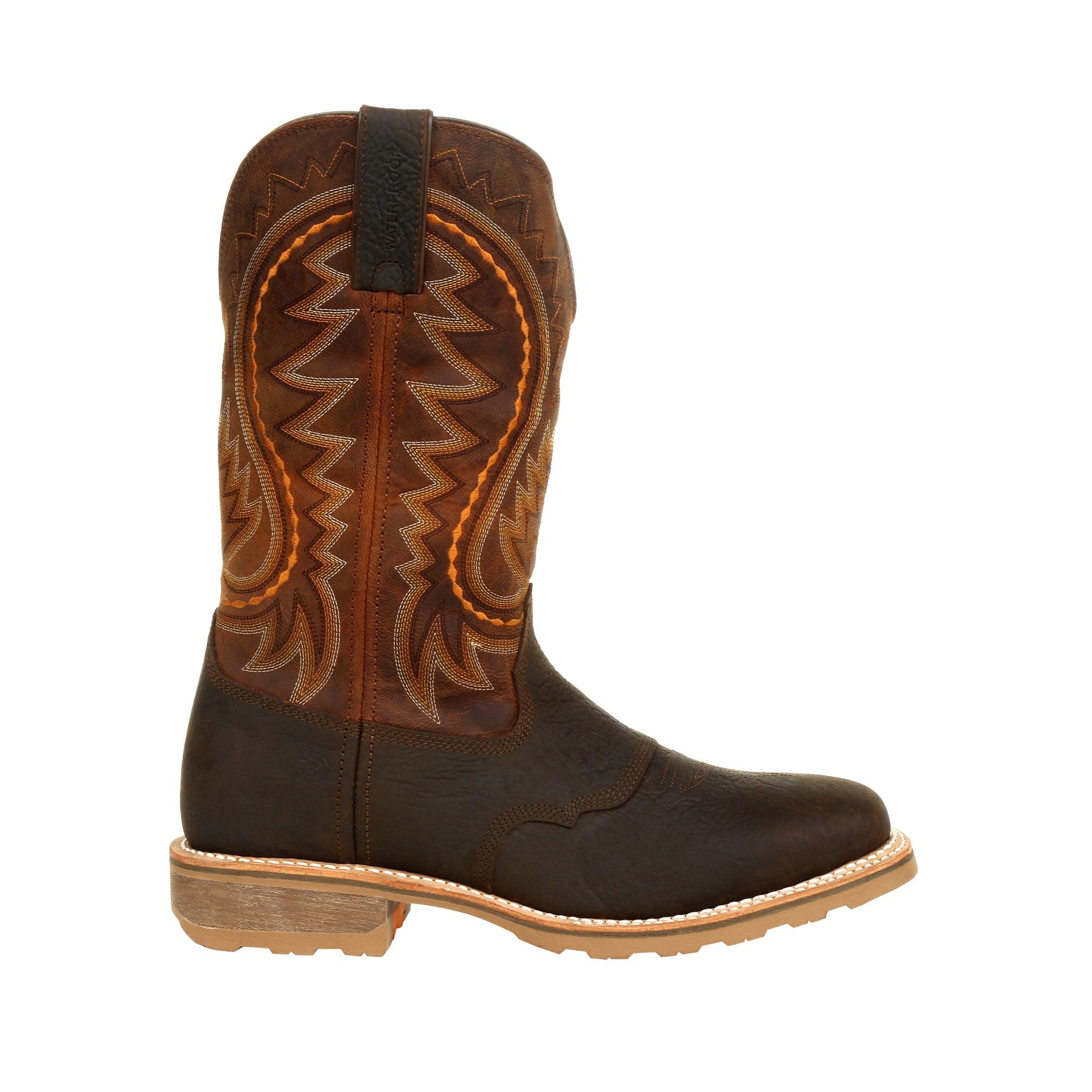 Durango Men's Maverick Pro Cimarron Brown Waterproof Western Work Boots DDB0299 - Image 2