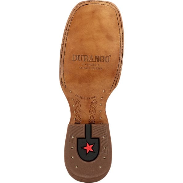 Durango Men's PRCA Full Quill Ostrich Square Toe Exotic Western Boots DDB0472 - Image 7