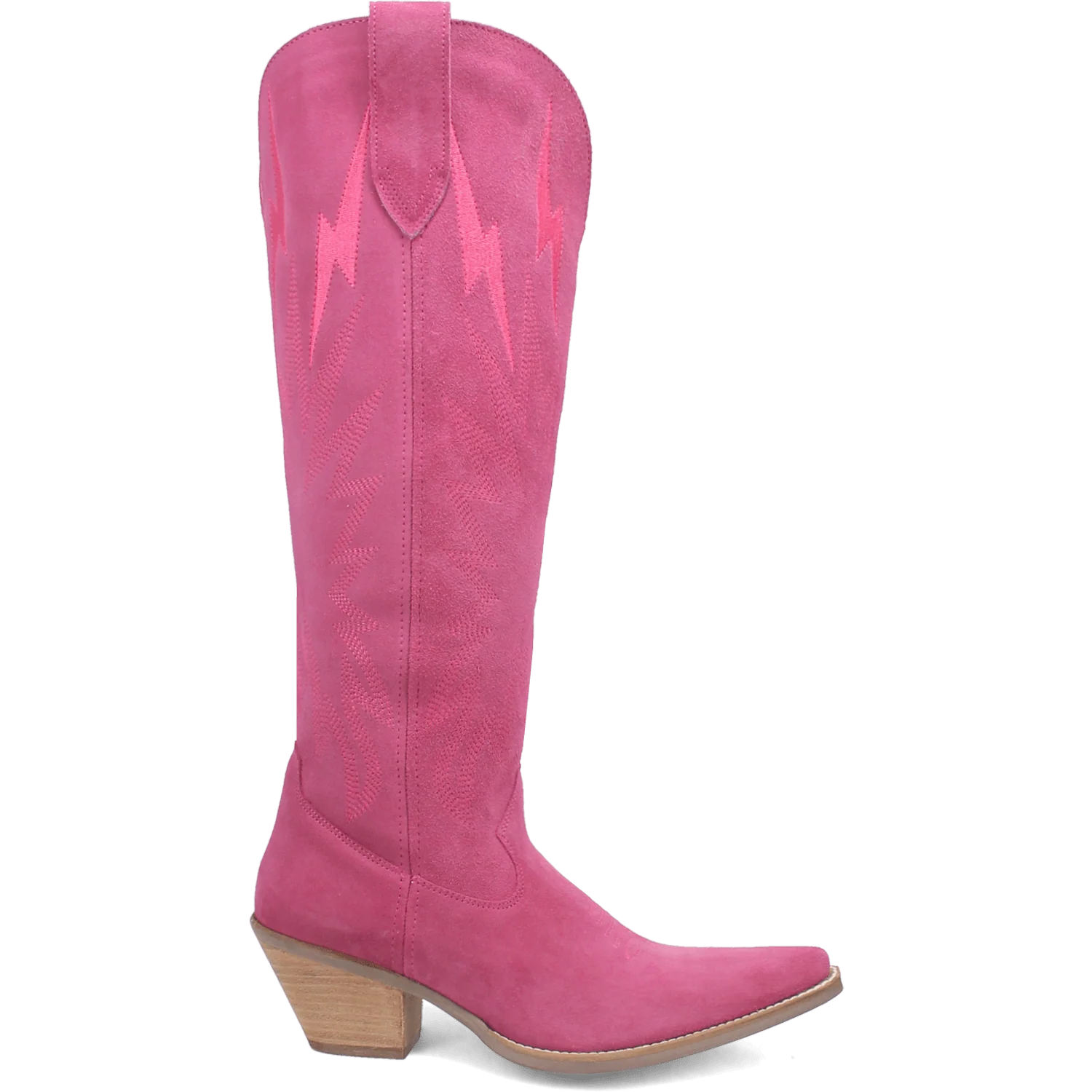 Dingo Women's Thunder Road Leather Pink Boots DI597 - Image 2
