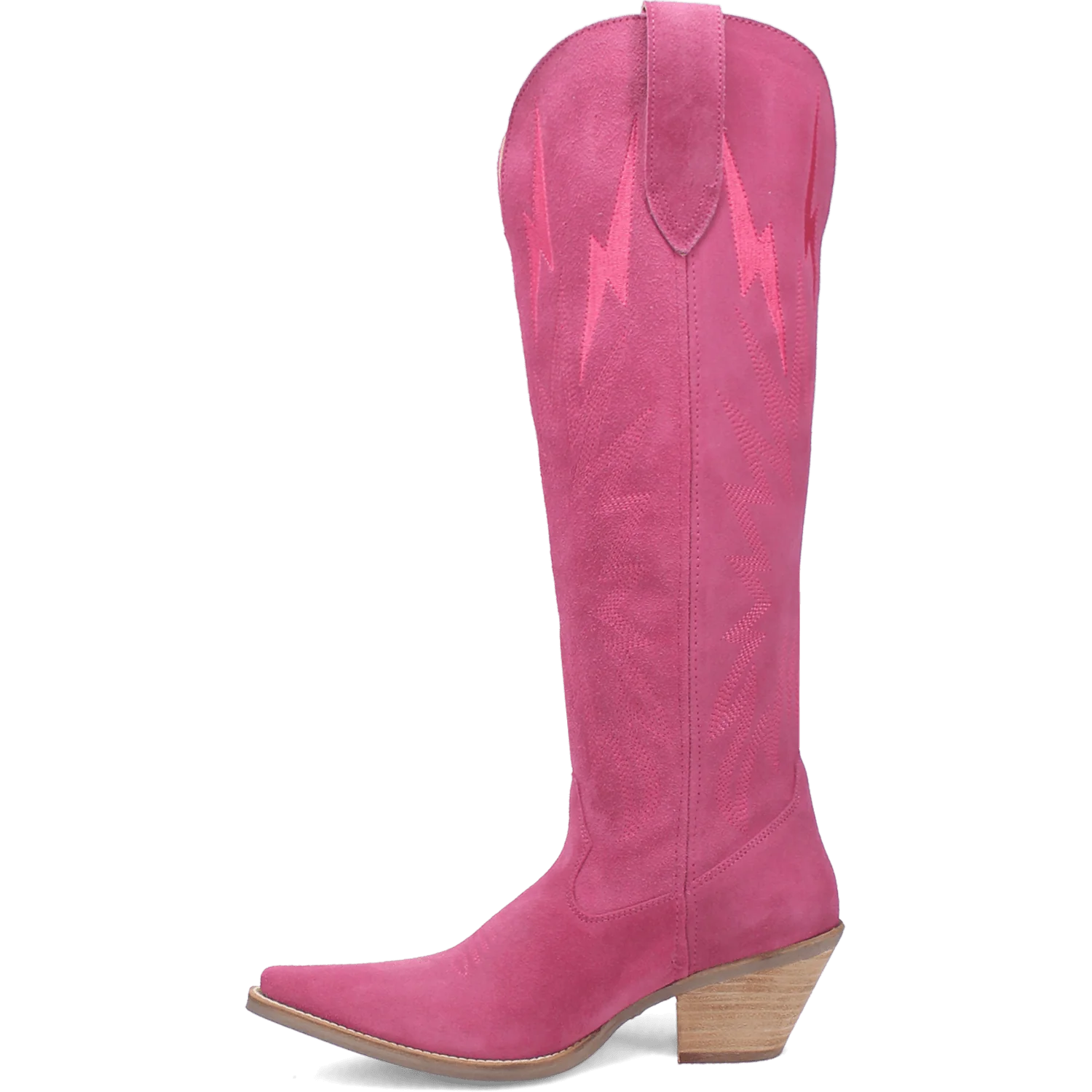 Dingo Women's Thunder Road Leather Pink Boots DI597 - Image 3