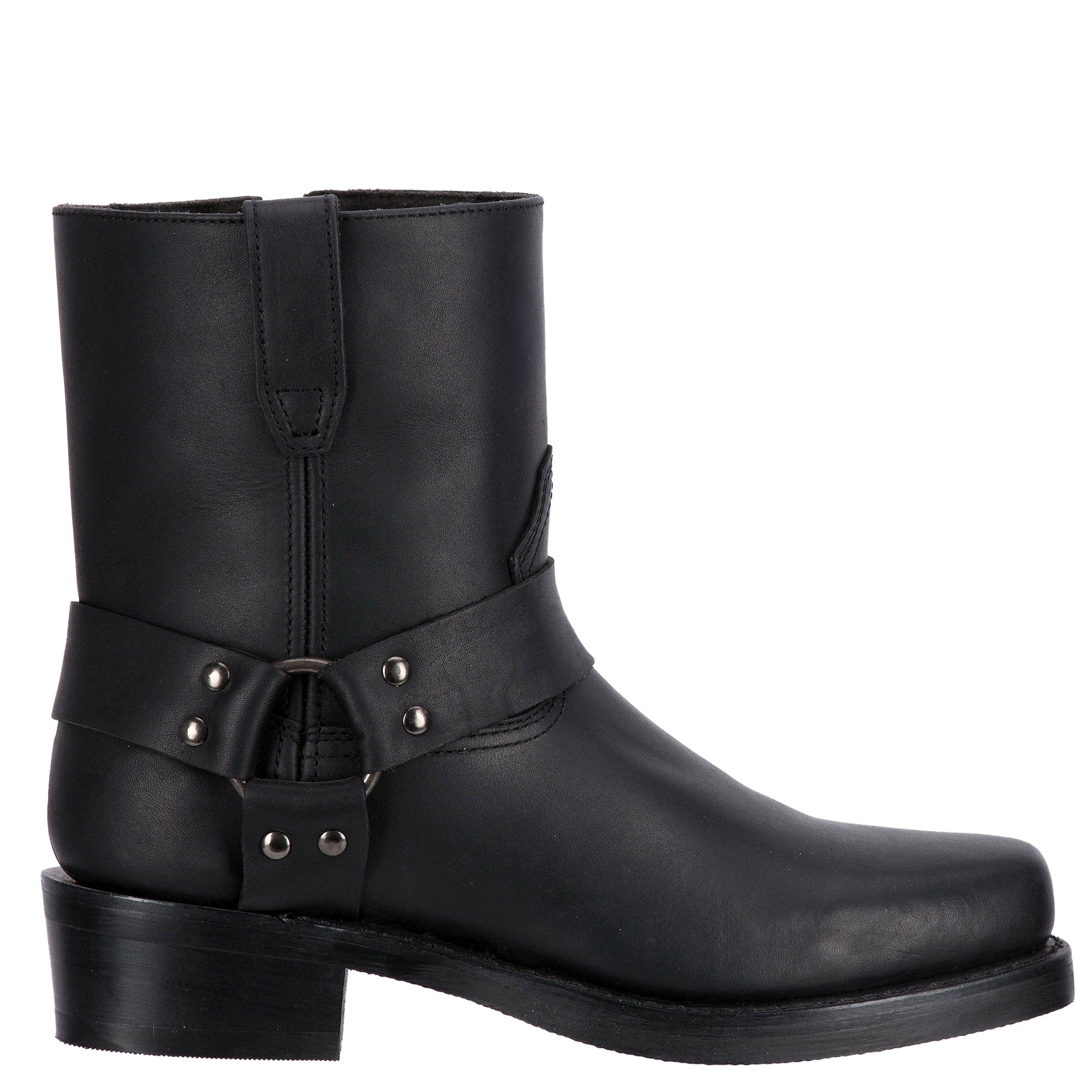 Dingo Men's Rev-Up Black Leather Harness Boots DI19090 - Image 2