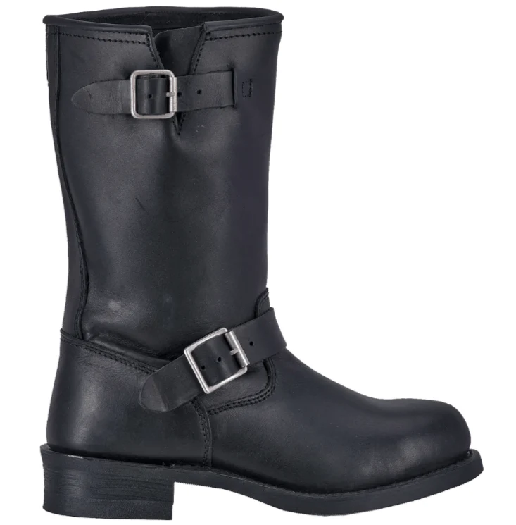 Dingo Men's Rob Black Leather Harness Boots DI19040 - Image 2