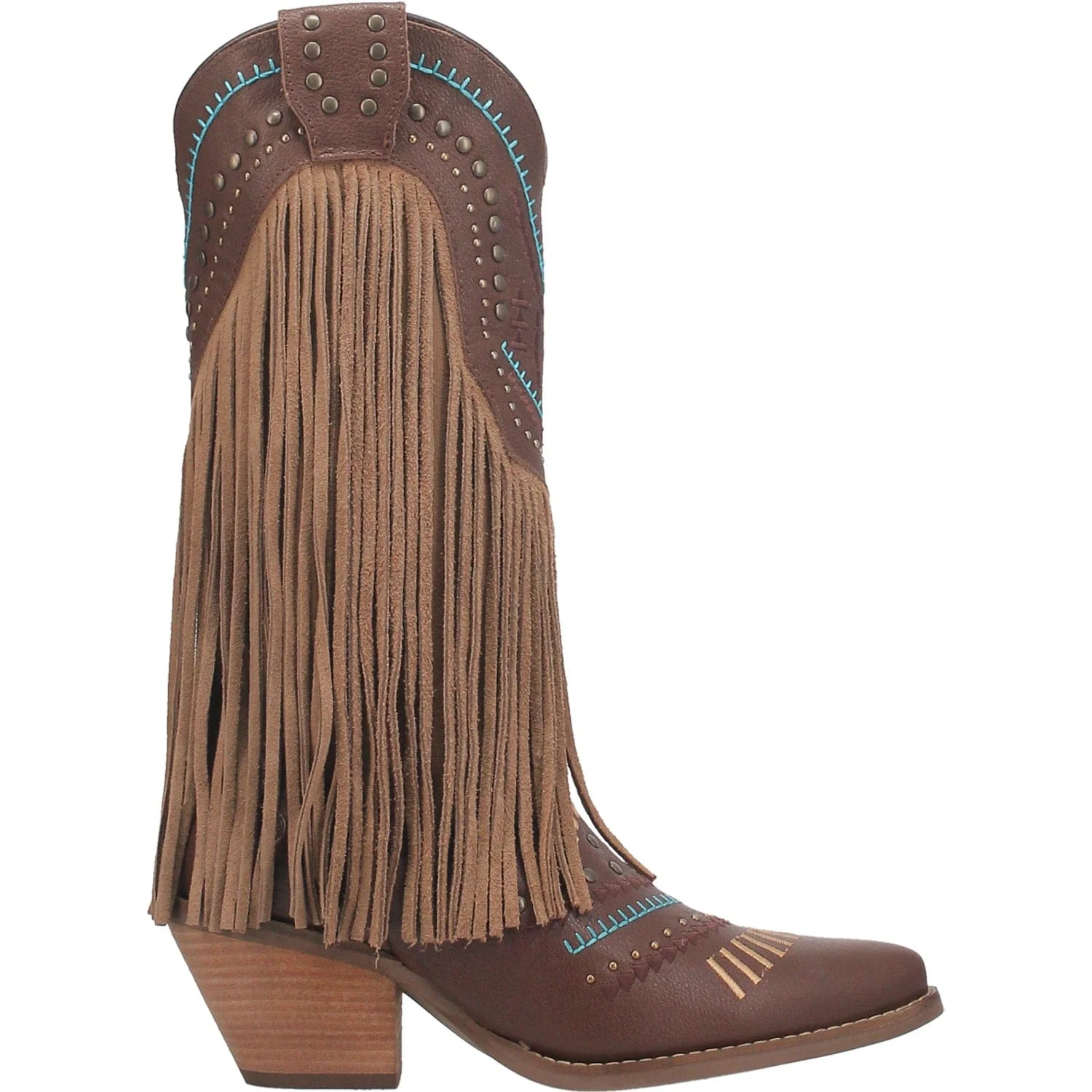 Dingo Women's #Gypsy Brown Fringe Western Boots DI 737 - Image 2
