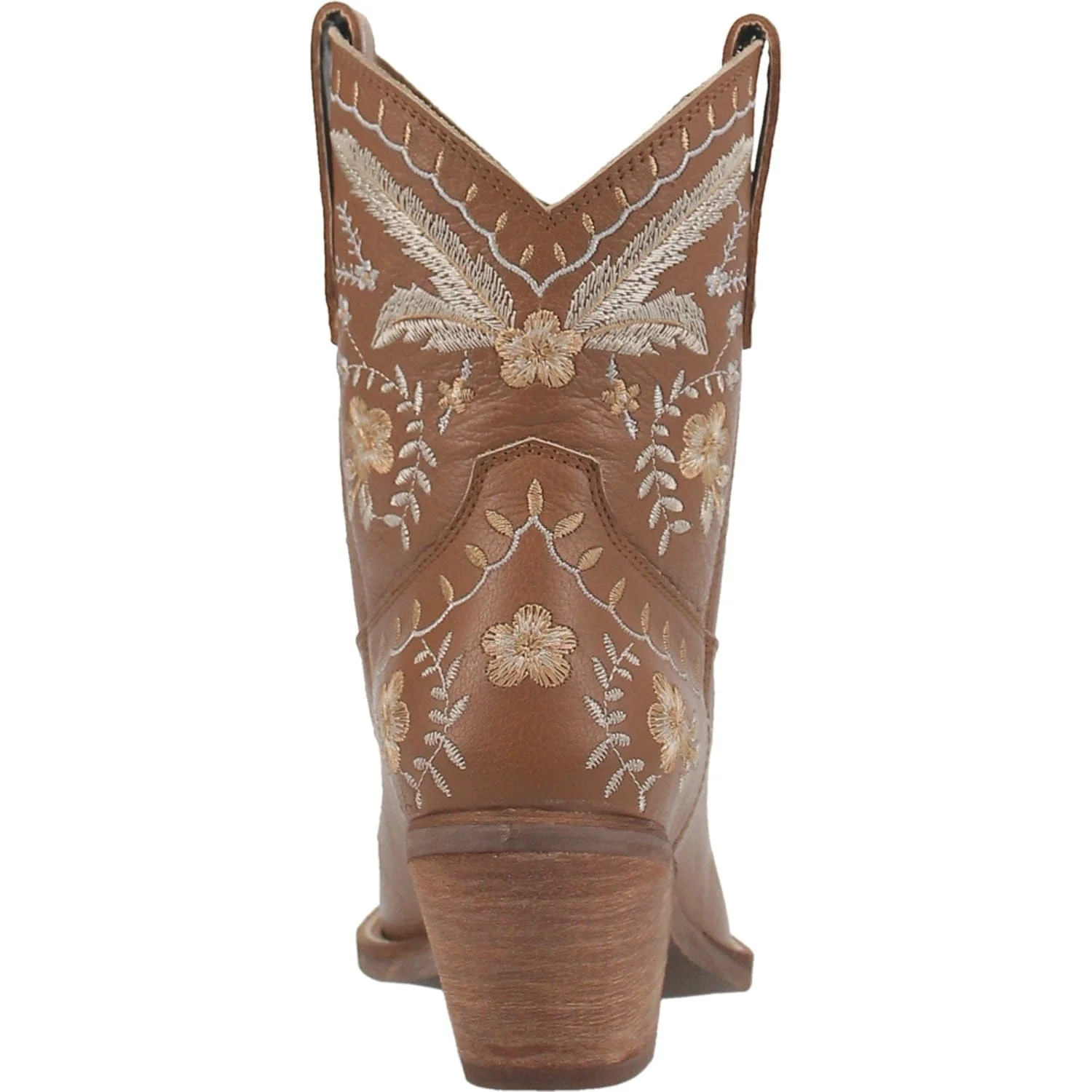 Dingo Women's #Primrose Brown Floral Ankle Western Booties DI 748 - Image 4