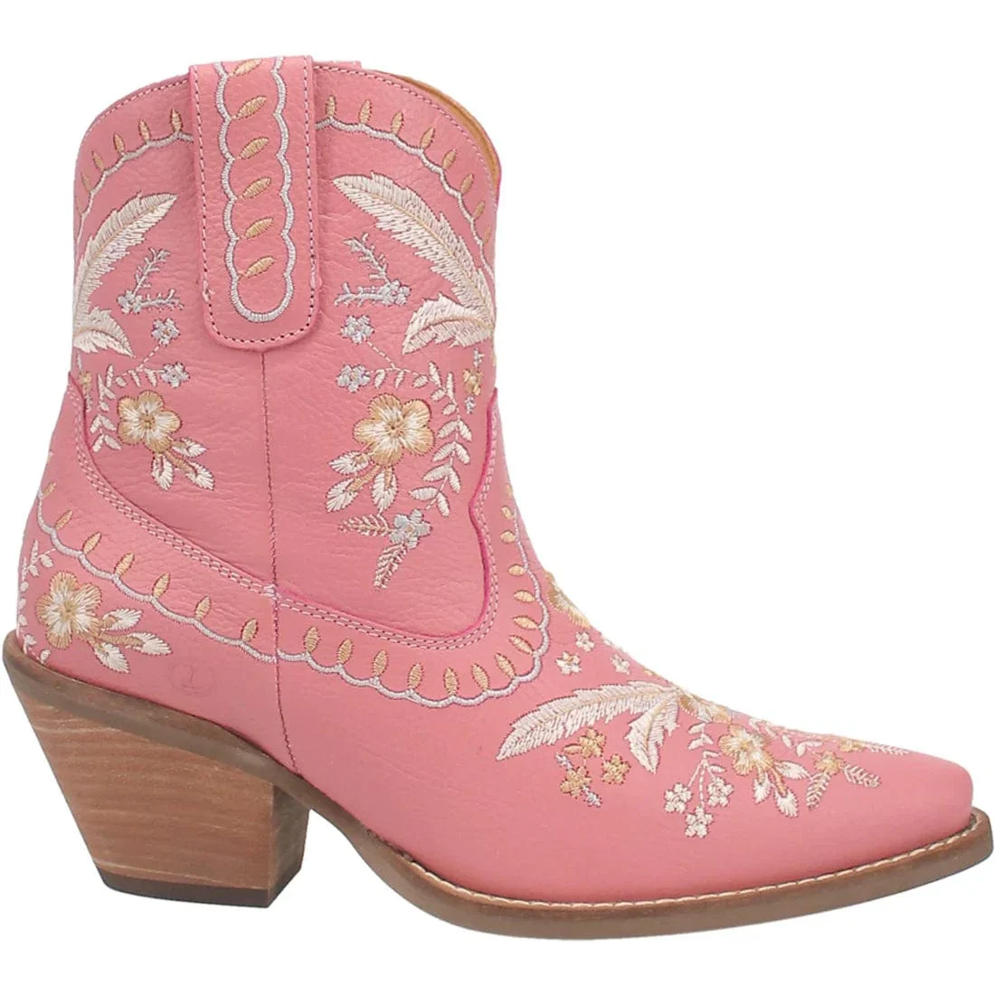 Dingo Women's #Primrose Pink Floral Ankle Western Booties DI 748 - Image 2