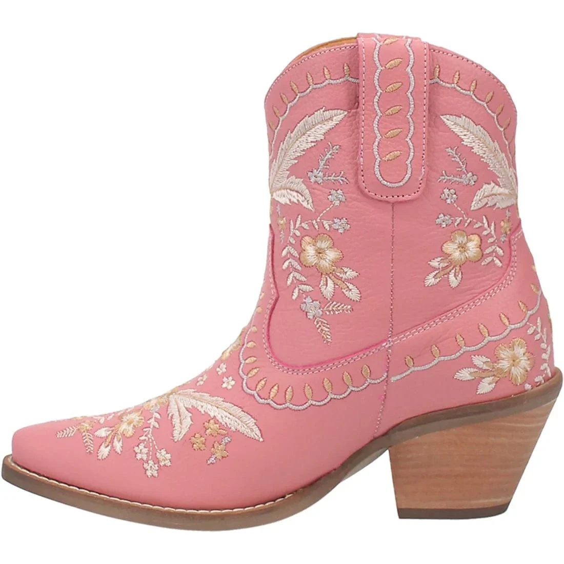 Dingo Women's #Primrose Pink Floral Ankle Western Booties DI 748 - Image 3