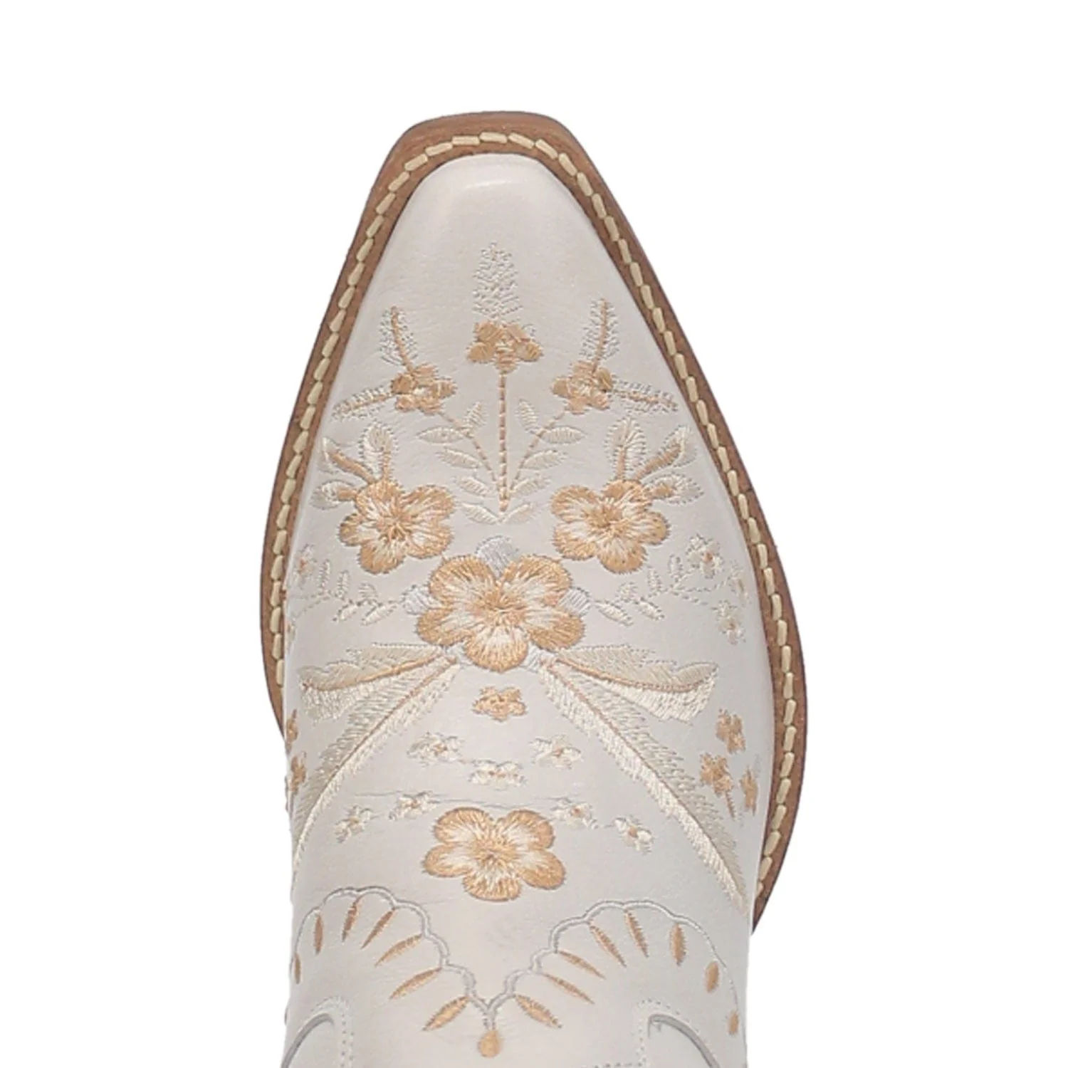Dingo Women's Primrose White Floral Ankle Western Booties DI 748 - Image 4