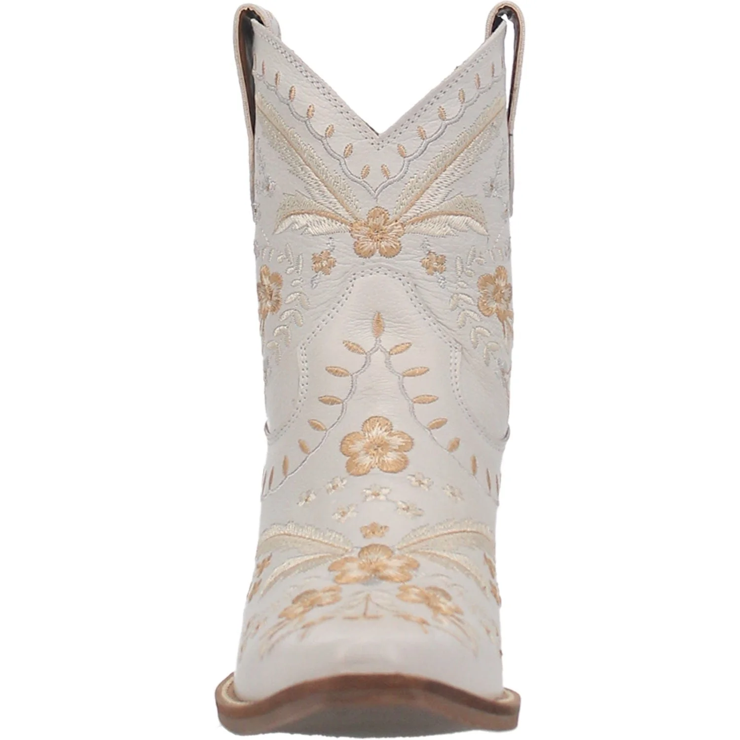 Dingo Women's Primrose White Floral Ankle Western Booties DI 748 - Image 5