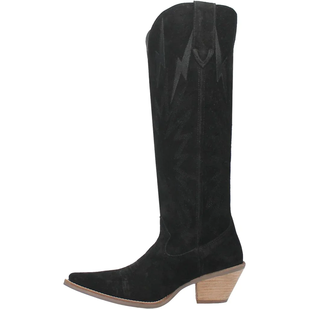 Dingo Women's Thunder Road Black Leather Boot DI 597 - Image 3