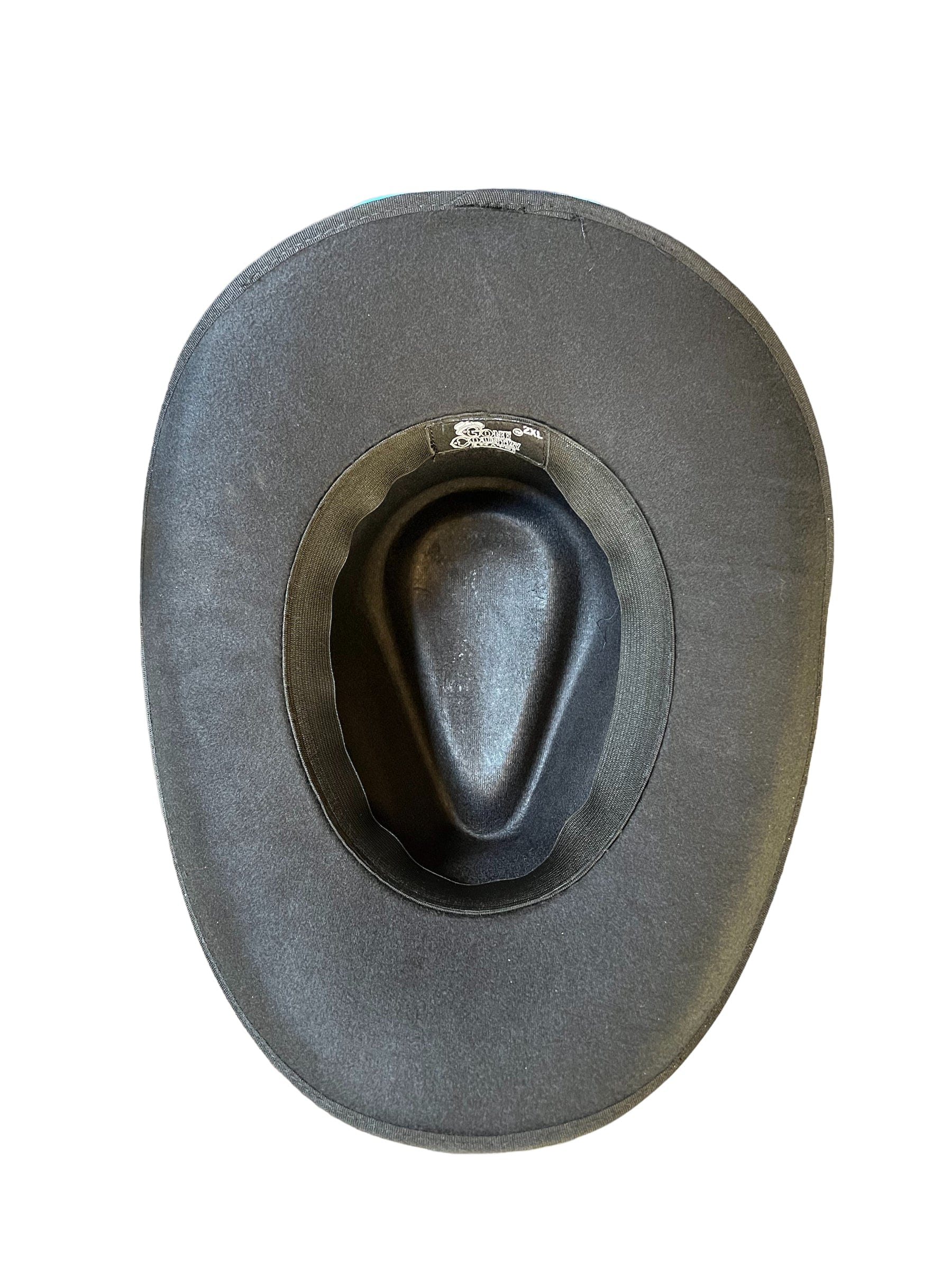 Gone Country Double Barrel Black - Cotton Cowboy Hat - Image 2