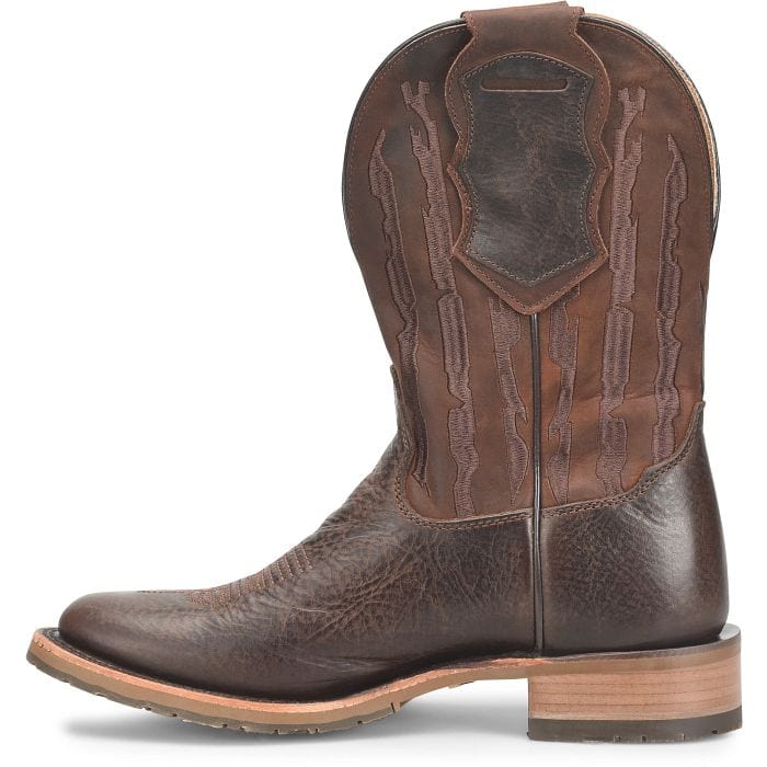 Double H Men's Beryl Dark Brown Roper Toe Western Boots DH7032 - Image 3