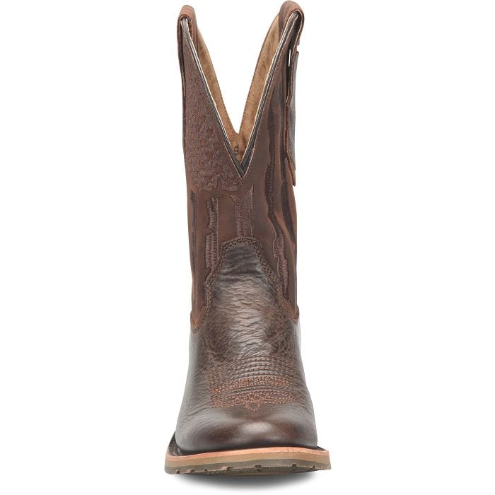 Double H Men's Beryl Dark Brown Roper Toe Western Boots DH7032 - Image 5