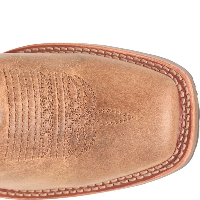Double H Men's Covada Medium Brown Square Toe Western Boots DH7033 - Image 4