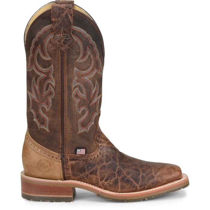 Double H Men's Harshaw Brown Square Toe Work Boots DH4645 - Image 2